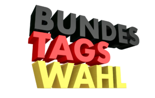 Schriftzug Bundestagswahl